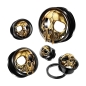 Preview: Gold Skull Head Black PVD