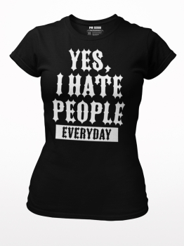 Basic Shirt Girl - Yes, I Hate People